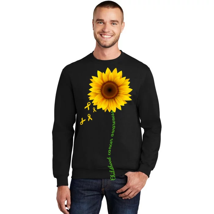 Children's Cancer Awareness Sunflower Tall Sweatshirt