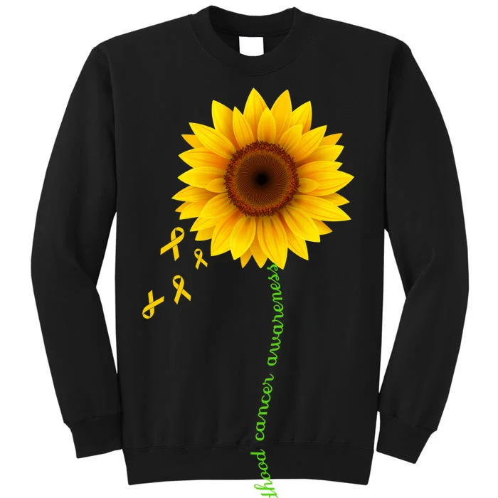 Children's Cancer Awareness Sunflower Tall Sweatshirt