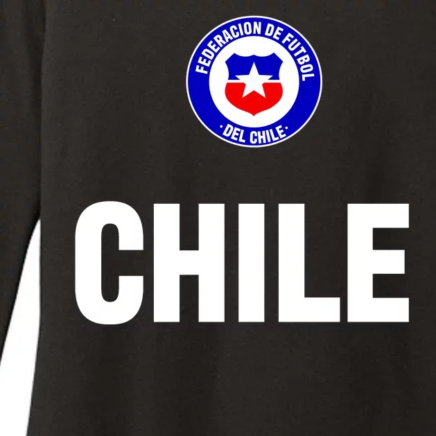 Chile Chilean Flag Soccer Futbol Womens CVC Long Sleeve Shirt