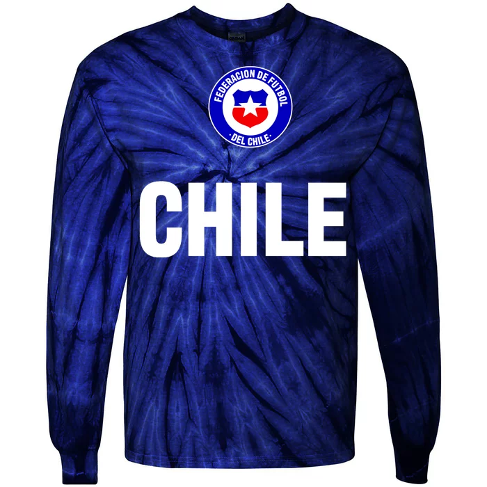 Chile Chilean Flag Soccer Futbol Tie-Dye Long Sleeve Shirt