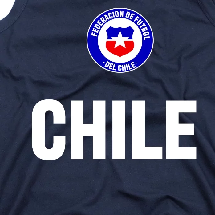 Chile Chilean Flag Soccer Futbol Tank Top