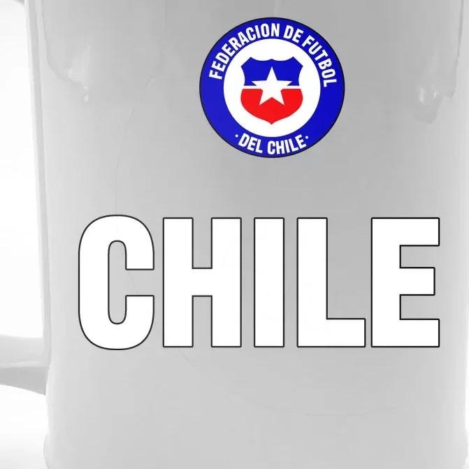 Chile Chilean Flag Soccer Futbol Front & Back Beer Stein