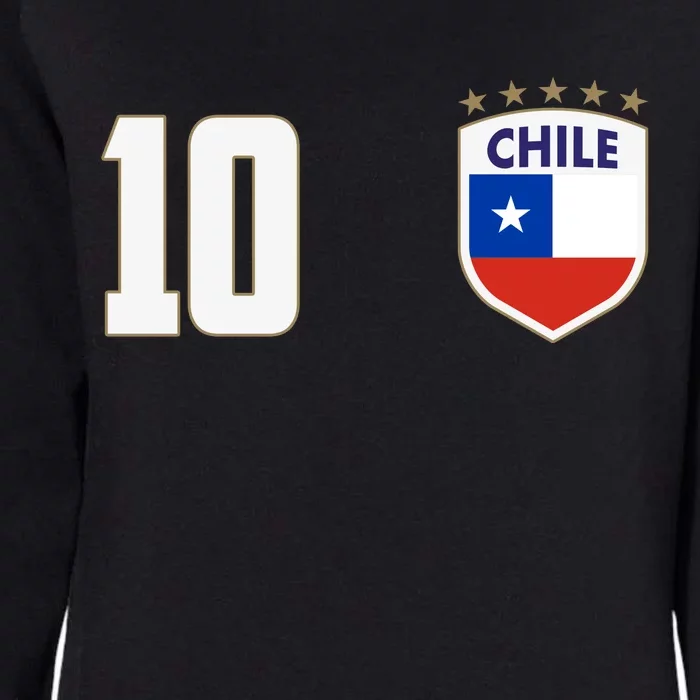 Chile Flag Shield Logo Futbol Soccer World Cup Womens California Wash Sweatshirt