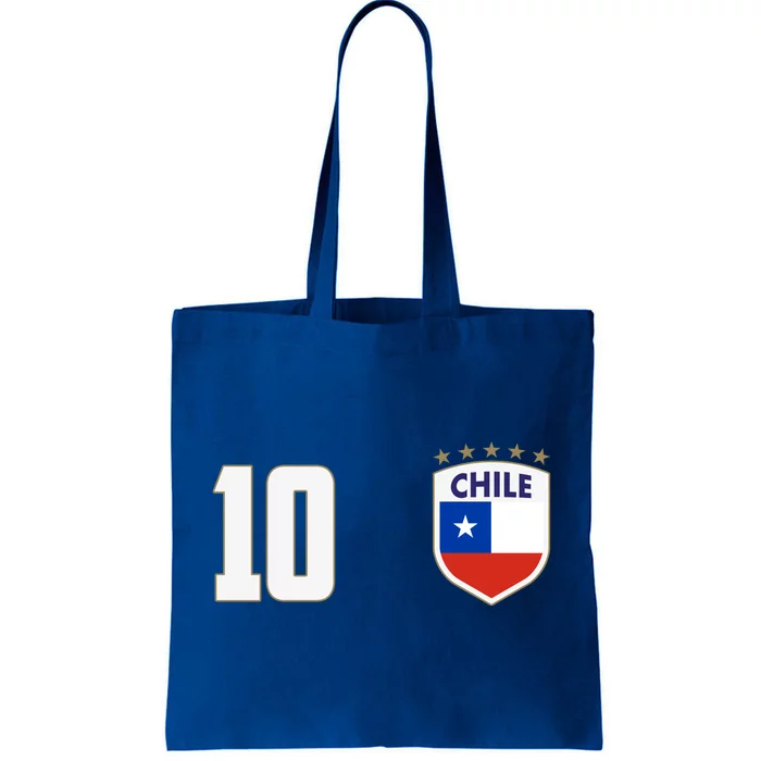 Chile Flag Shield Logo Futbol Soccer World Cup Tote Bag