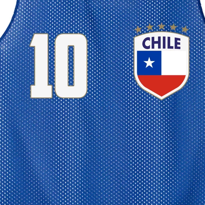 Chile Flag Shield Logo Futbol Soccer World Cup Mesh Reversible Basketball Jersey Tank