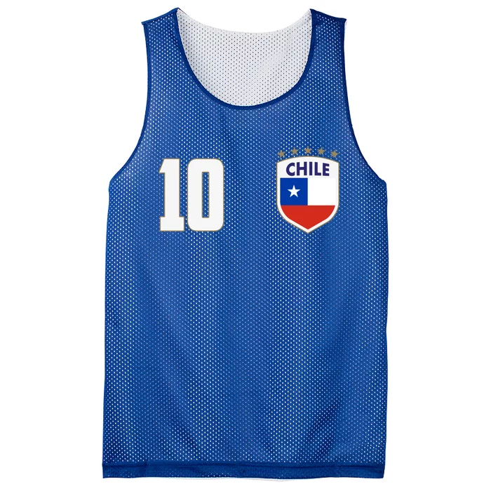 Chile Flag Shield Logo Futbol Soccer World Cup Mesh Reversible Basketball Jersey Tank