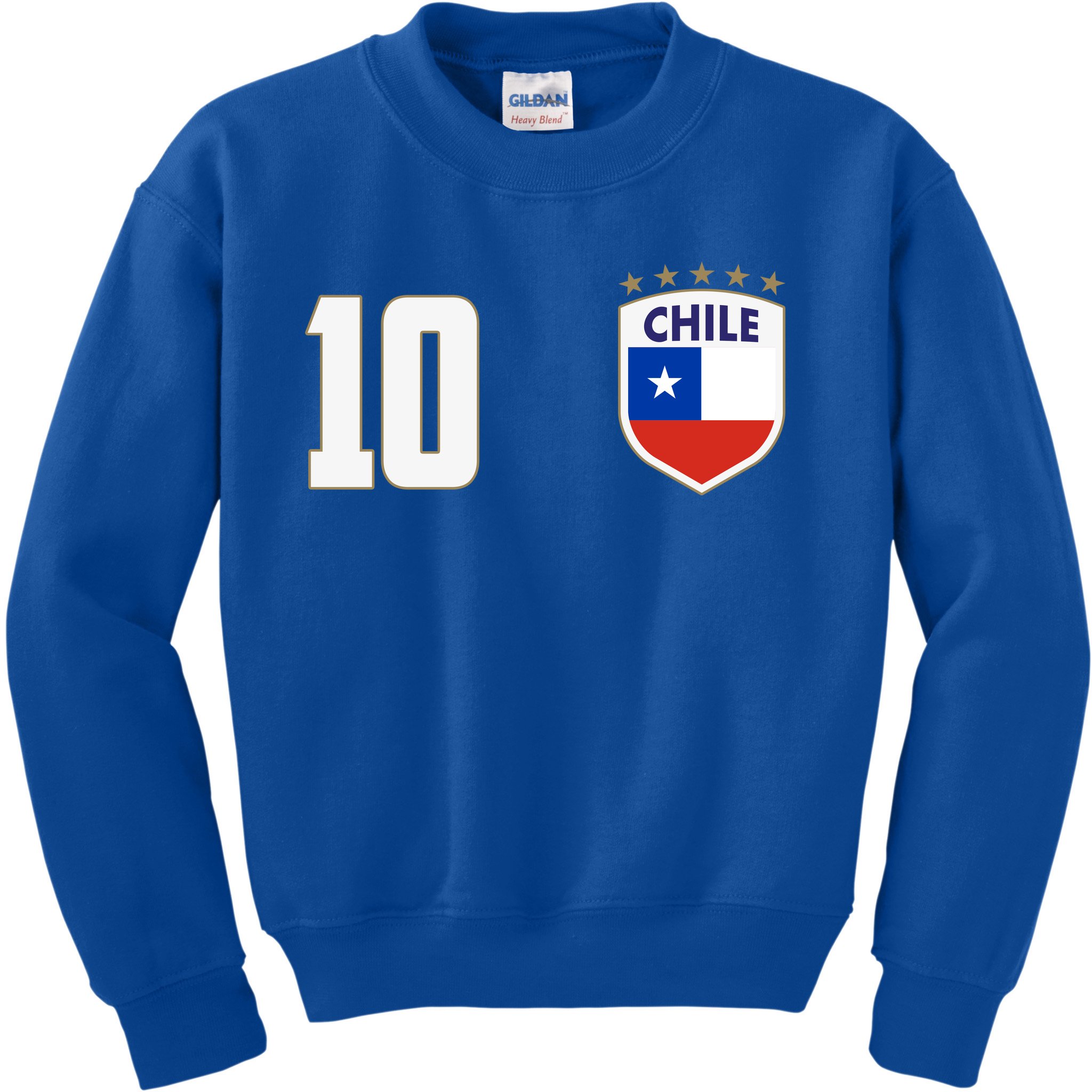 Soccer shirt in colors of chilean flag Royalty Free Vector