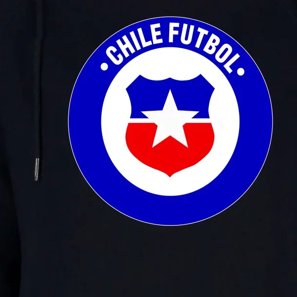 Chile Futbol Soccer Retro National Team Womens Funnel Neck Pullover Hood