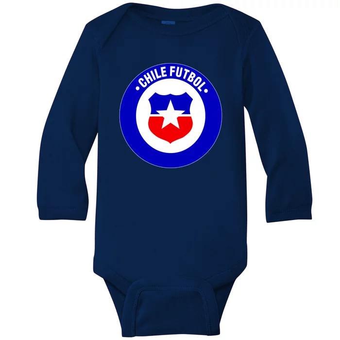 Chile Futbol Soccer Retro National Team Baby Long Sleeve Bodysuit