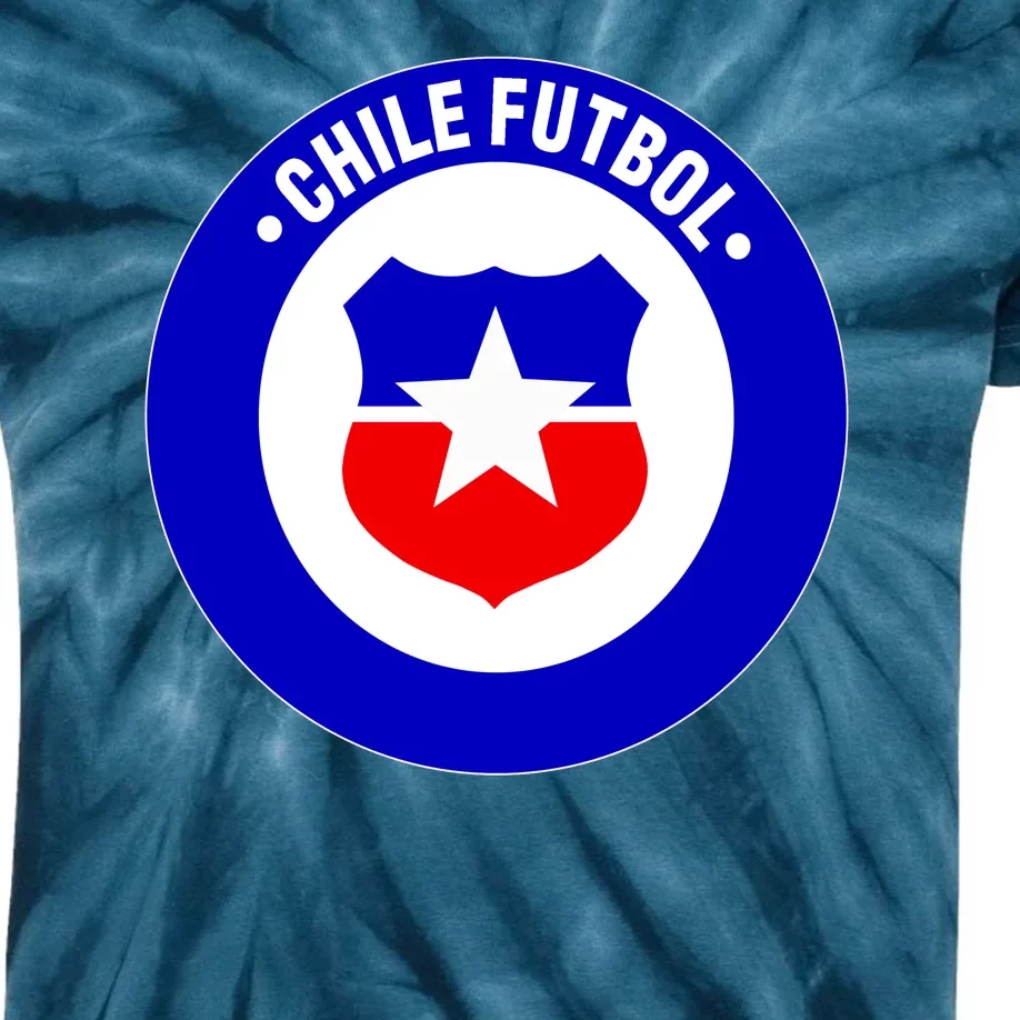 Chile Futbol Soccer Retro National Team Kids Tie-Dye T-Shirt