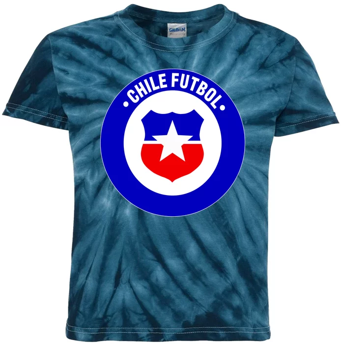 Chile Futbol Soccer Retro National Team Kids Tie-Dye T-Shirt