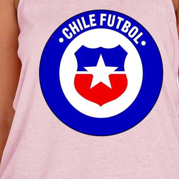 Chile Futbol Soccer Retro National Team Women's Knotted Racerback Tank