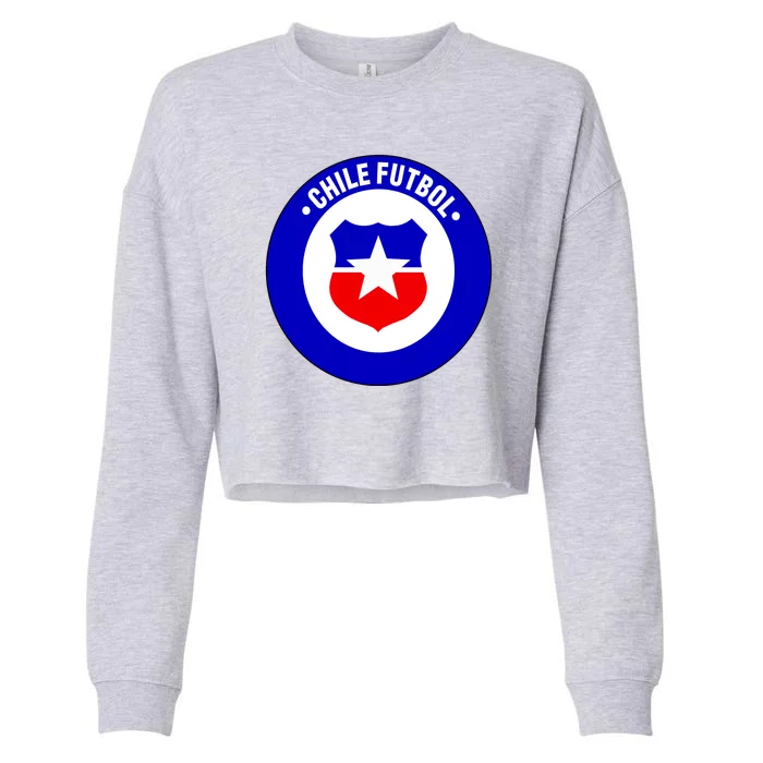 Chile Futbol Soccer Retro National Team Cropped Pullover Crew