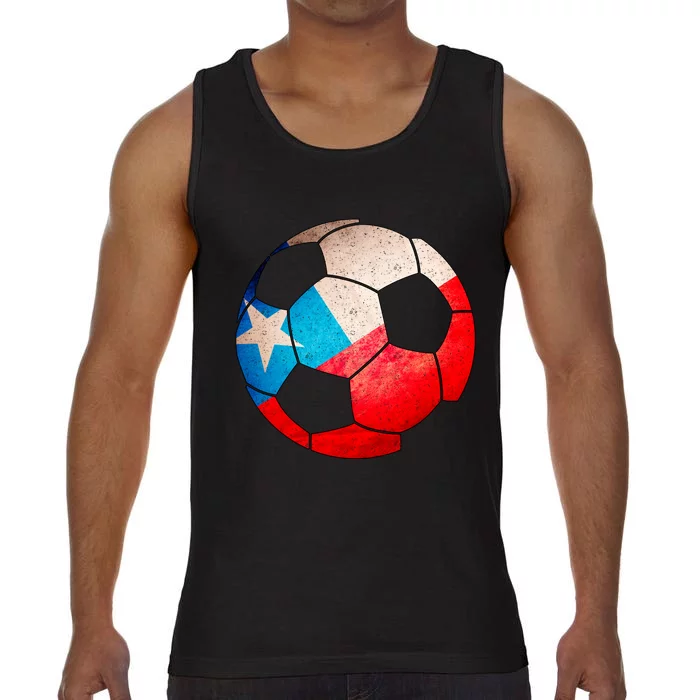 Chile Soccer Ball Flag Comfort Colors® Tank Top