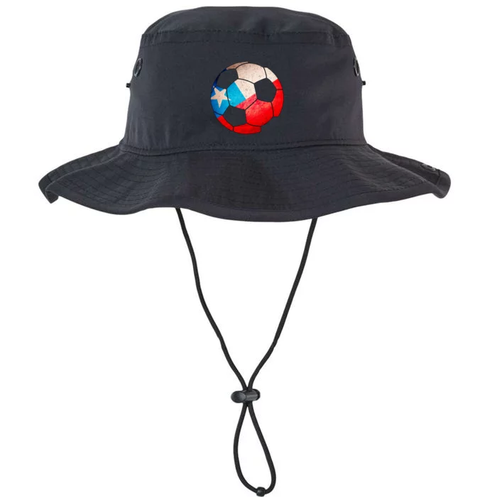 Chile Soccer Ball Flag Legacy Cool Fit Booney Bucket Hat