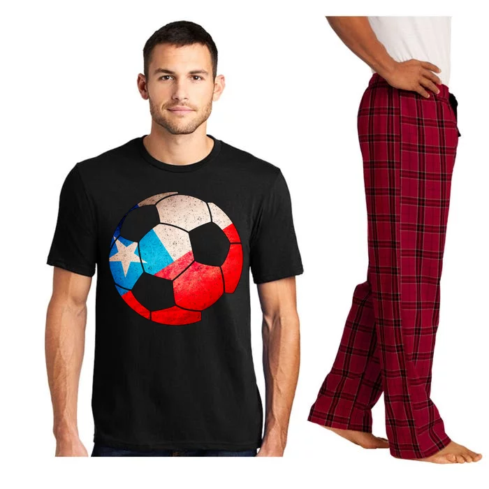 Chile Soccer Ball Flag Pajama Set