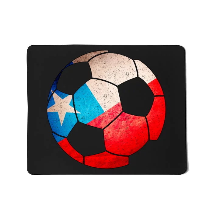 Chile Soccer Ball Flag Mousepad