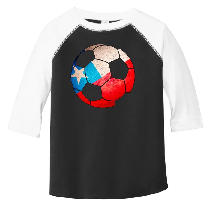 Chile Soccer Ball Flag Toddler Fine Jersey T-Shirt