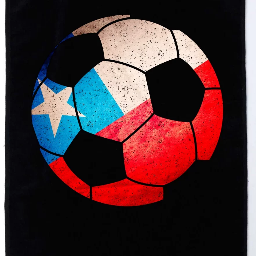 Chile Soccer Ball Flag Platinum Collection Golf Towel