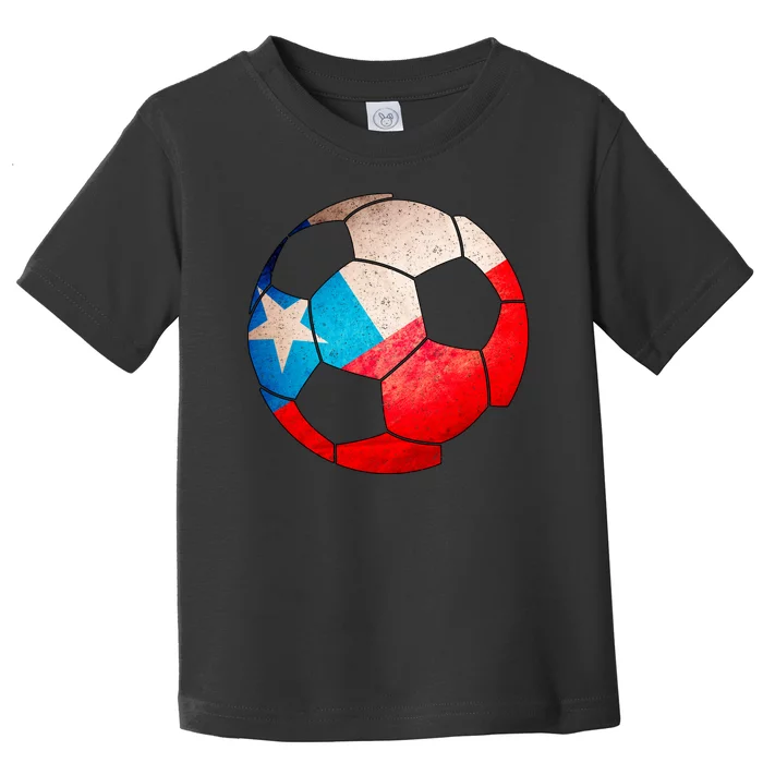 Chile Soccer Ball Flag Toddler T-Shirt