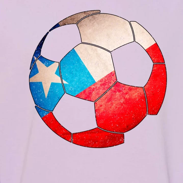 Chile Soccer Ball Flag Garment-Dyed Sweatshirt