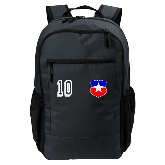 Chile Soccer La Roja Jersey Number 10 Daily Commute Backpack