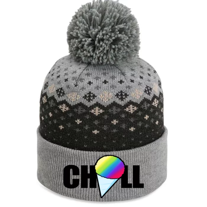 Chill Snowcone Retro The Baniff Cuffed Pom Beanie