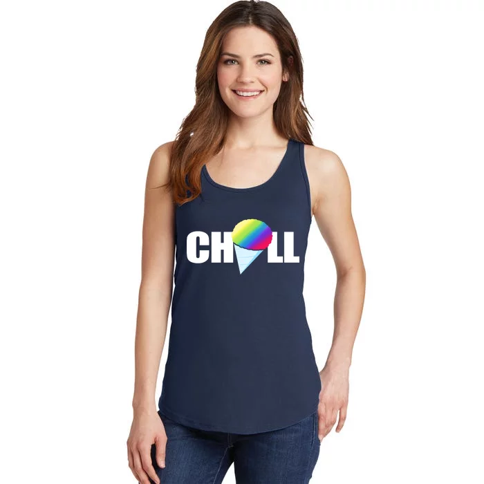 Chill Snowcone Retro Ladies Essential Tank