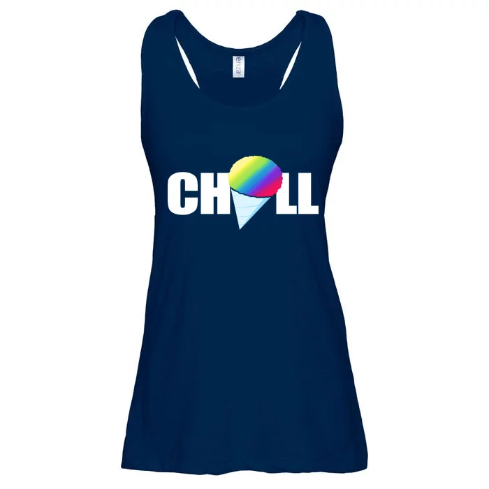 Chill Snowcone Retro Ladies Essential Flowy Tank