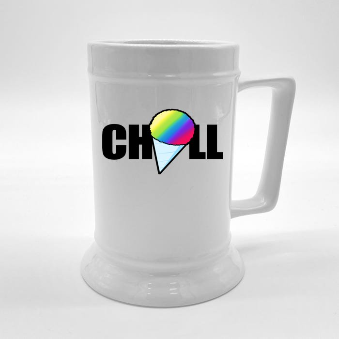 Chill Snowcone Retro Front & Back Beer Stein