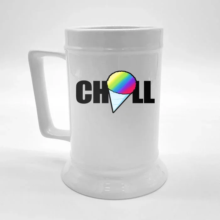 Chill Snowcone Retro Front & Back Beer Stein