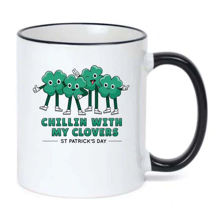 Chillin With My Clovers Black Color Changing Mug