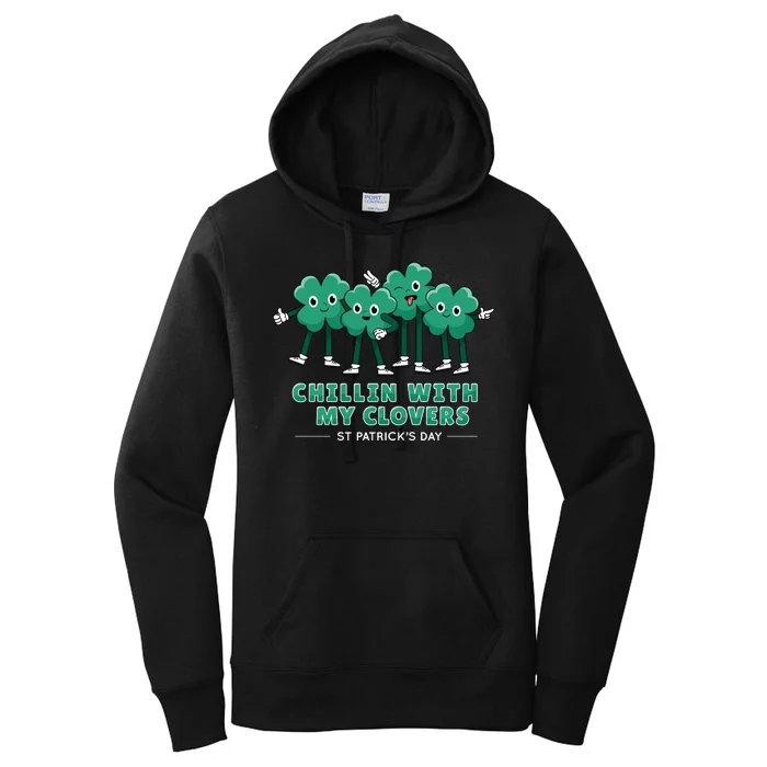 Chillin With My Clovers Women's Pullover Hoodie