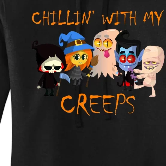 Chillin With My Creeps Women's Pullover Hoodie