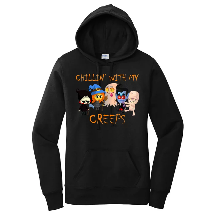 Chillin With My Creeps Women's Pullover Hoodie