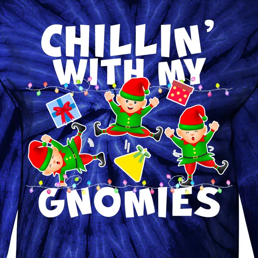 Chillin' With My Gnomies Tie-Dye Long Sleeve Shirt