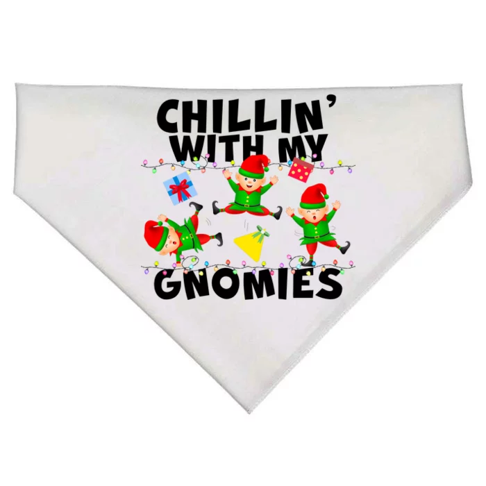 Chillin' With My Gnomies USA-Made Doggie Bandana