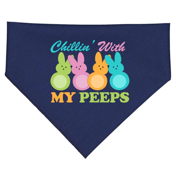 Chillin With My Peeps Easter Rabbits USA-Made Doggie Bandana