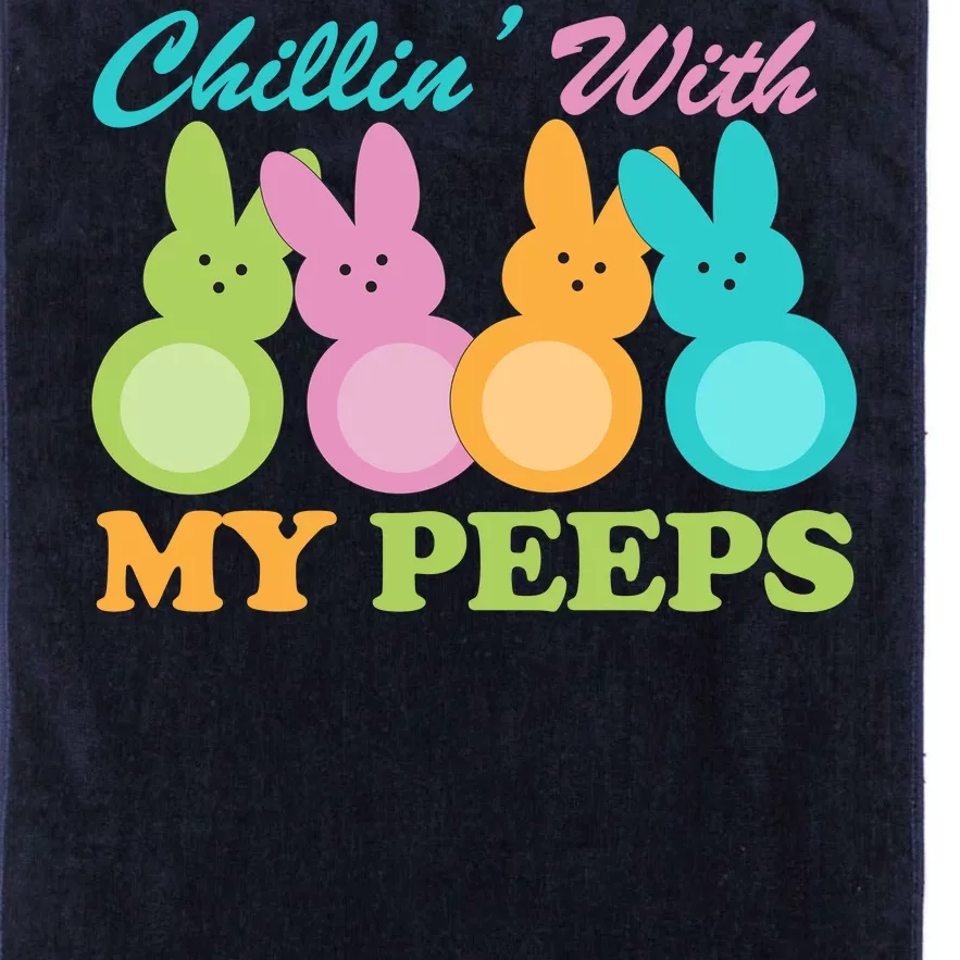 Chillin With My Peeps Easter Rabbits Platinum Collection Golf Towel