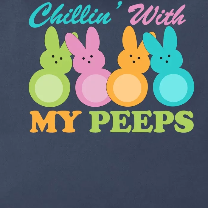 Chillin With My Peeps Easter Rabbits Zip Tote Bag