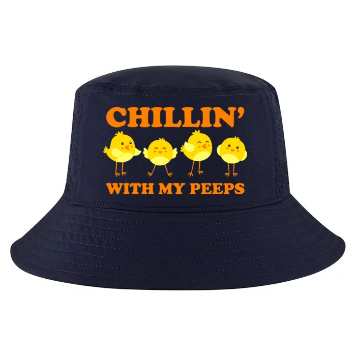 Chillin With My Peeps Funny Easter Cool Comfort Performance Bucket Hat