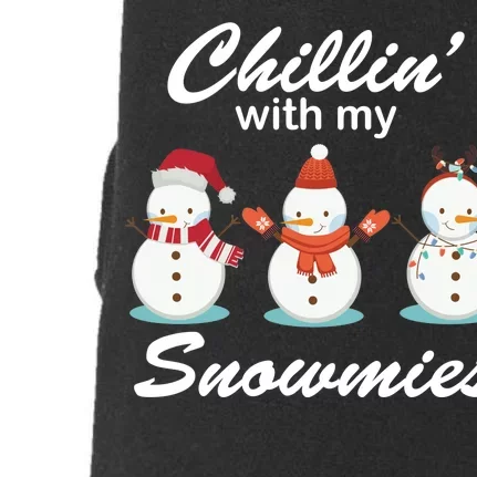 Chillin With My Snowmies Christmas Doggie 3-End Fleece Hoodie