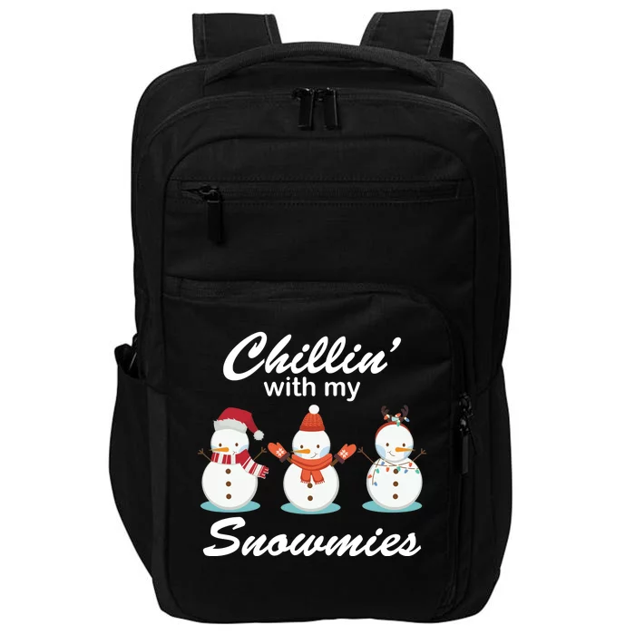 Chillin With My Snowmies Christmas Impact Tech Backpack