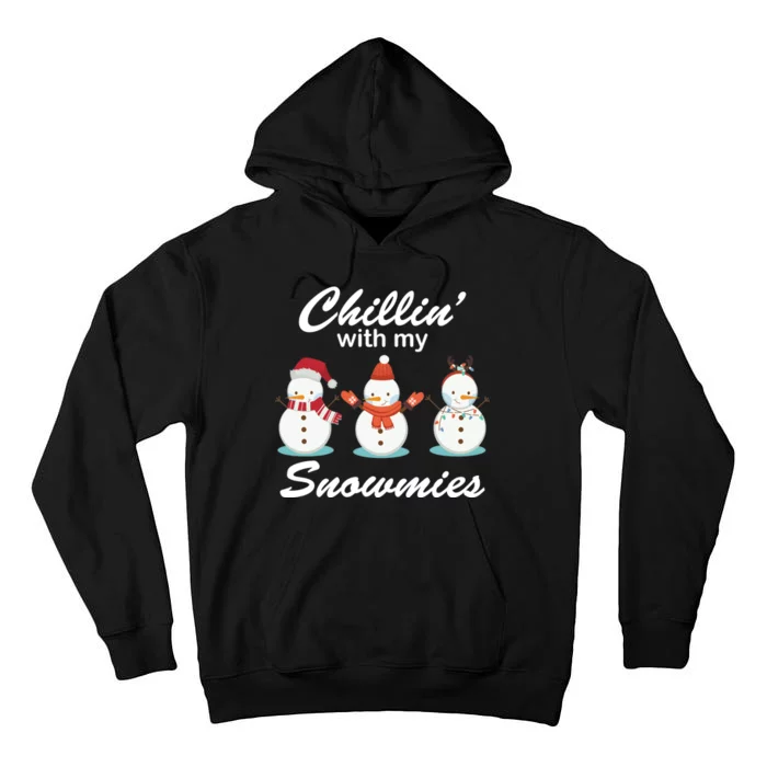 Chillin With My Snowmies Christmas Tall Hoodie