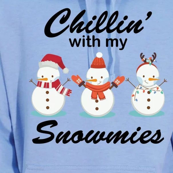 Chillin With My Snowmies Christmas Unisex Surf Hoodie