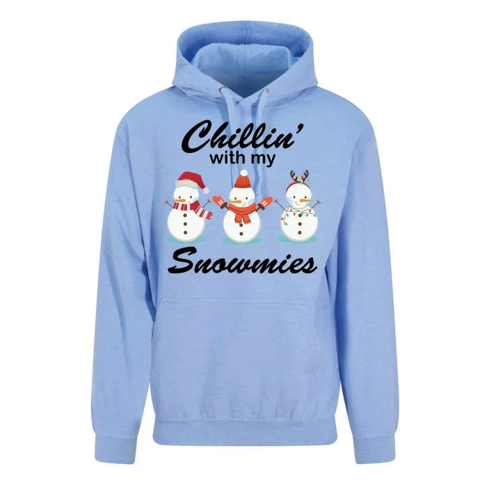 Chillin With My Snowmies Christmas Unisex Surf Hoodie