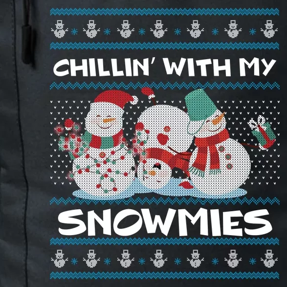 Chillin' With My Snowmies Ugly Christmas Daily Commute Backpack