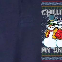 Chillin' With My Snowmies Ugly Christmas Sweater Softstyle Adult Sport Polo