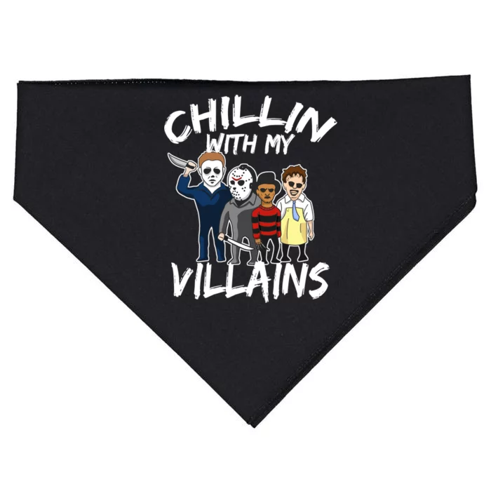 Chillin With My Villains USA-Made Doggie Bandana