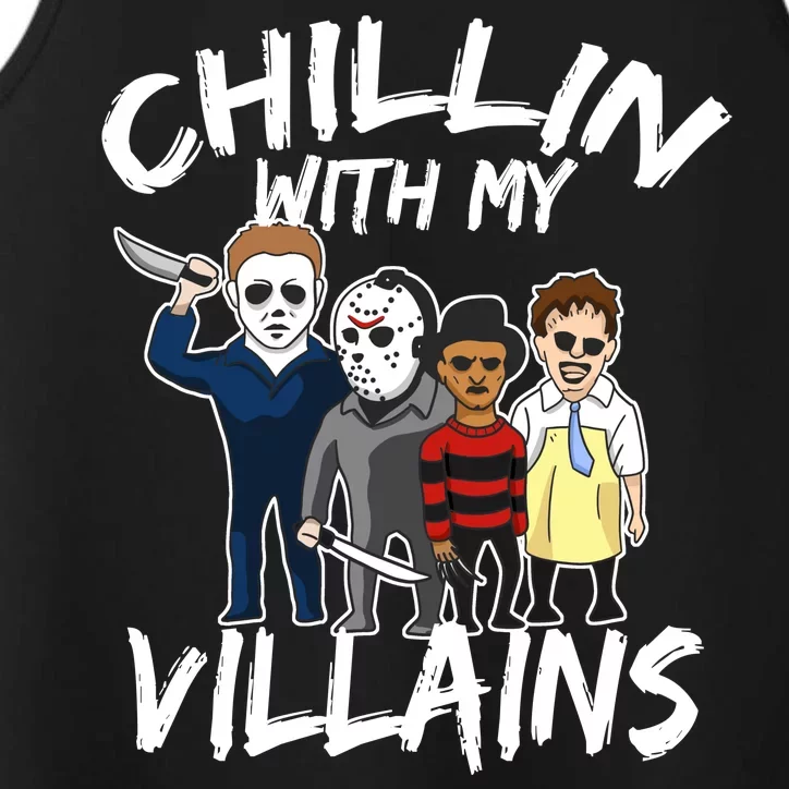 Chillin With My Villains Performance Tank